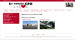 Desktop Screenshot of 1stchoicecpr.com